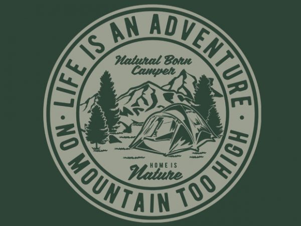 Life Is An Adventure tshirt design - Buy t-shirt designs