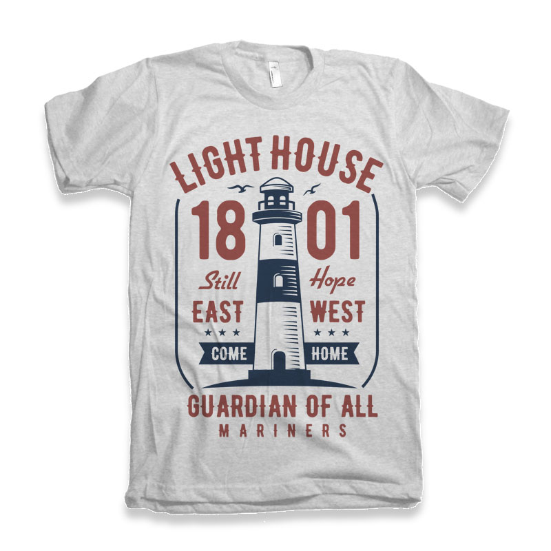 Light House t-shirt design t shirt designs for teespring