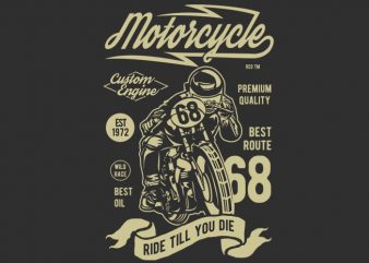 Motorcycle Custom Engine buy t shirt design