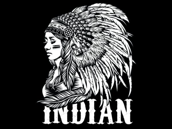 Native American Women tshirt design for sale