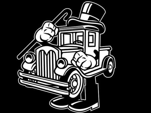 Old truck graphic t-shirt design