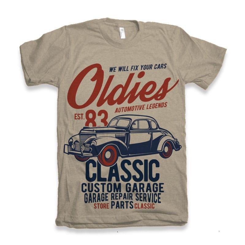 Oldies vector shirt designs