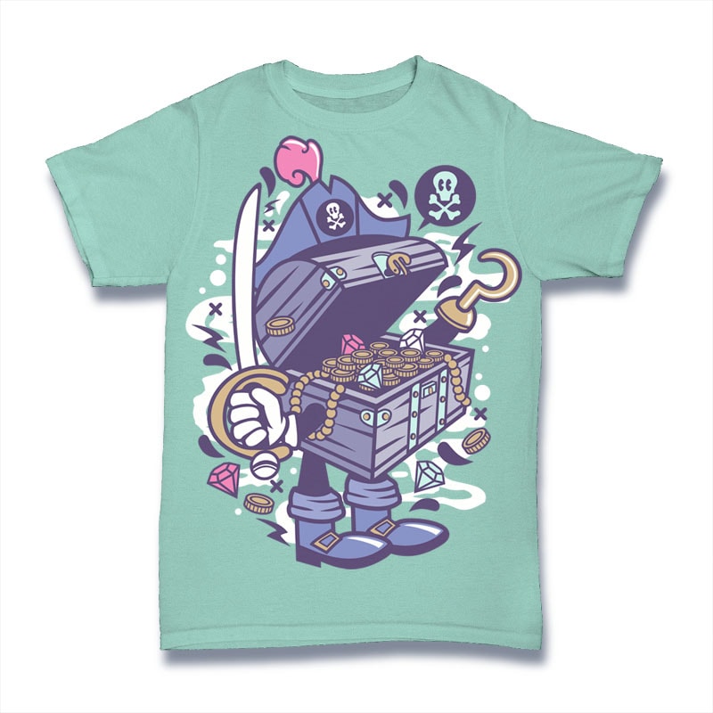 Pirate’s Treasure vector t shirt design