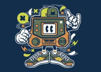 Retro Gamer buy t shirt design for commercial use