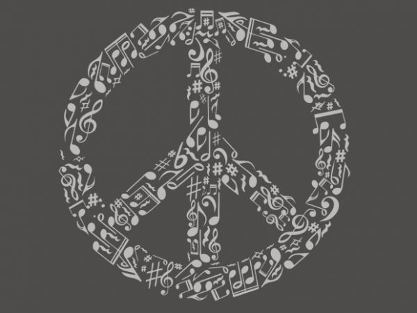 Rhyme in peace vector t-shirt design