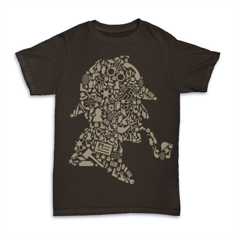 Sherlock Holmes t shirt designs for print on demand