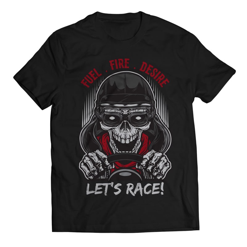 Skull Racer – Racing buy t shirt designs artwork