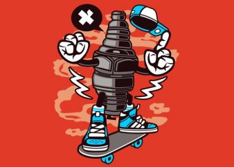 Sparkplug print ready vector t shirt design