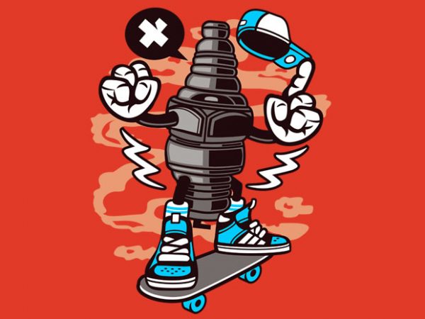 Sparkplug print ready vector t shirt design