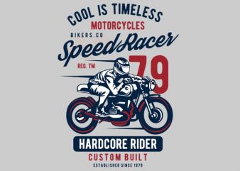 Speed Racer Motorcycles tshirt design for sale