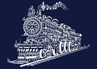 Train Song vector shirt design