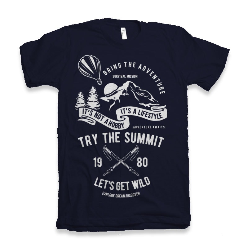 Try The Summit buy t shirt designs artwork