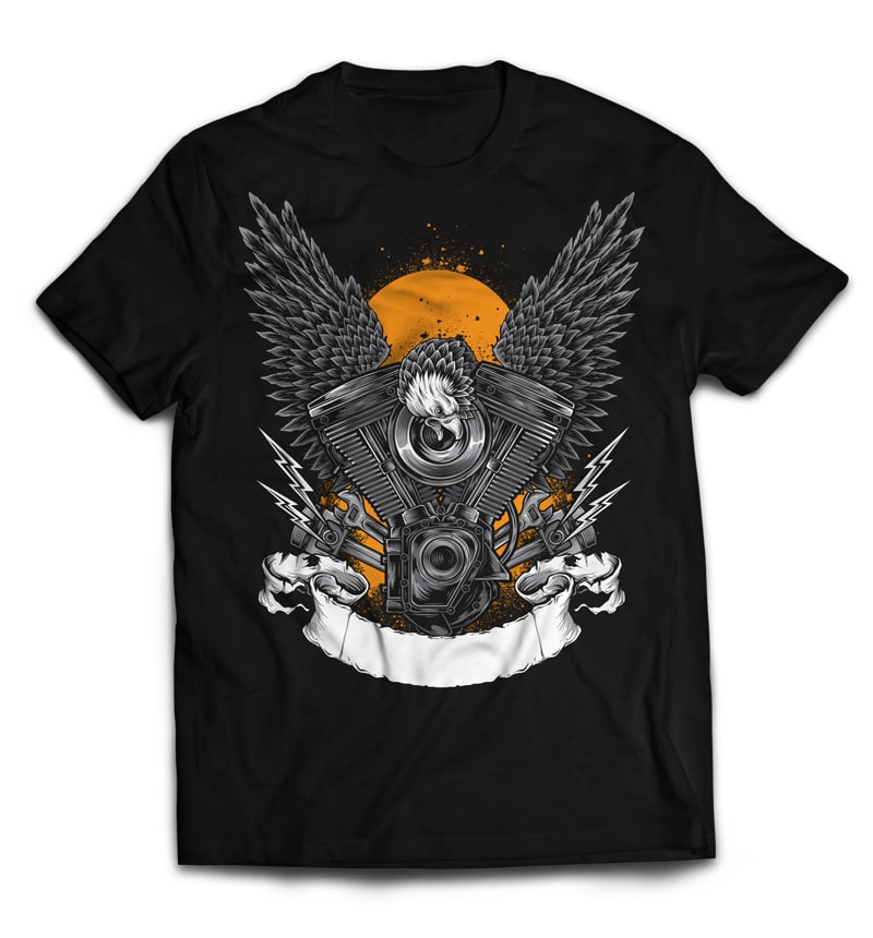 EAGLE tshirt design for merch by amazon