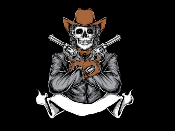 Wildwest vector t shirt design artwork