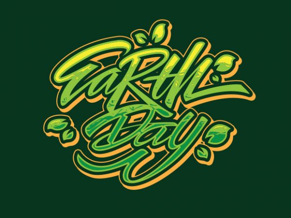 Earthday1 vector t shirt design for download