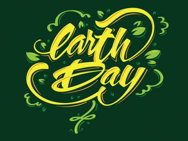 Earthday2 vector t-shirt design