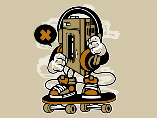 Walkman commercial use t-shirt design