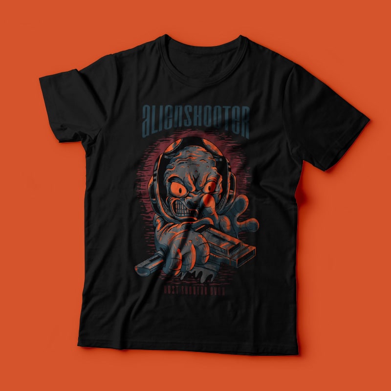 Alien Shooter buy tshirt design
