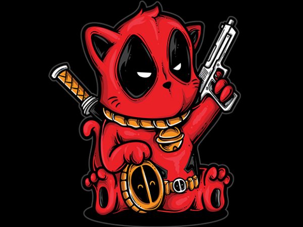 Kittypool t shirt vector art Kittypool t shirt vector art