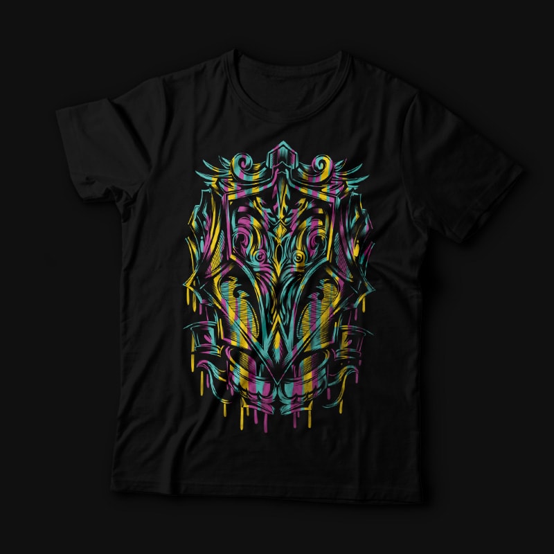 Colorful Ornament t shirt designs for teespring