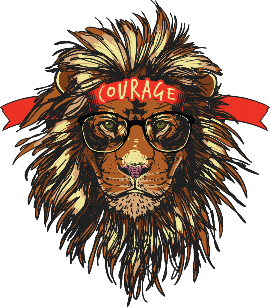 Courage tshirt design for merch by amazon