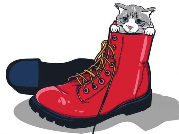 Puss in boots graphic t-shirt design