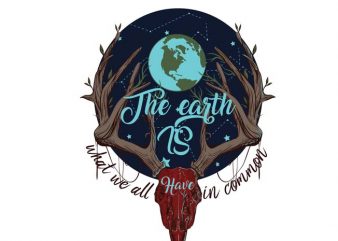 We have earth graphic t-shirt design