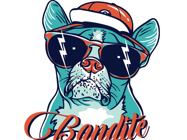 Bandite vector t-shirt design for commercial use