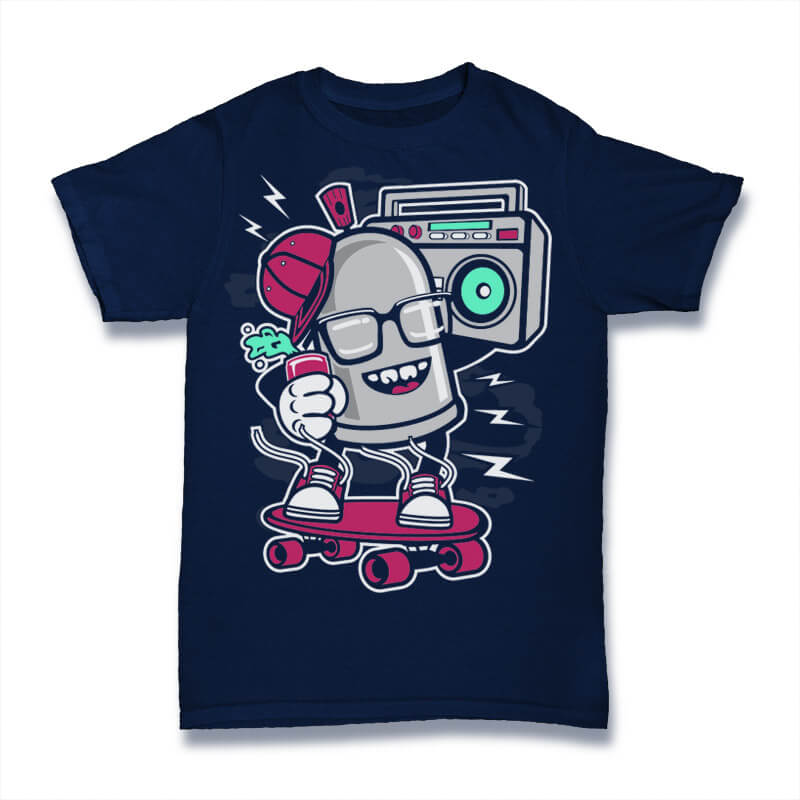 Street Bomber Graphic t-shirt design tshirt factory