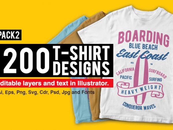 200 t-shirt designs bundle