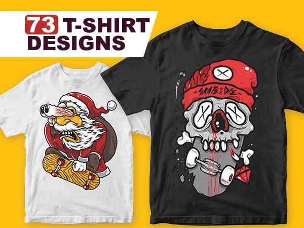 73 t-shirt designs bundle