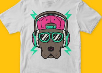 Cool Dog T-shirt Design