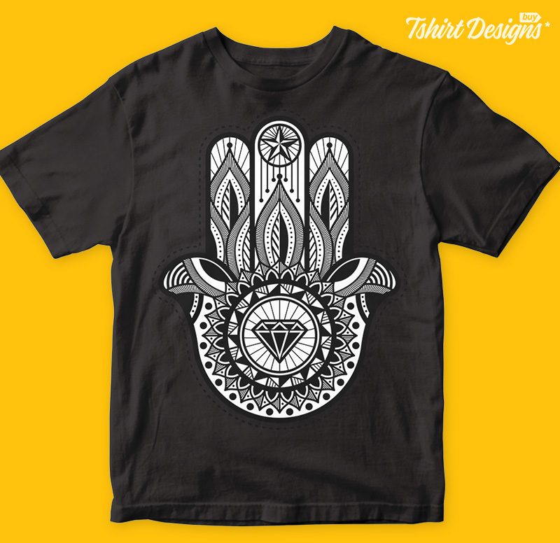 Hamsa commercial use t shirt designs