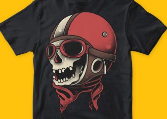 Pilot skull png t-shirt design