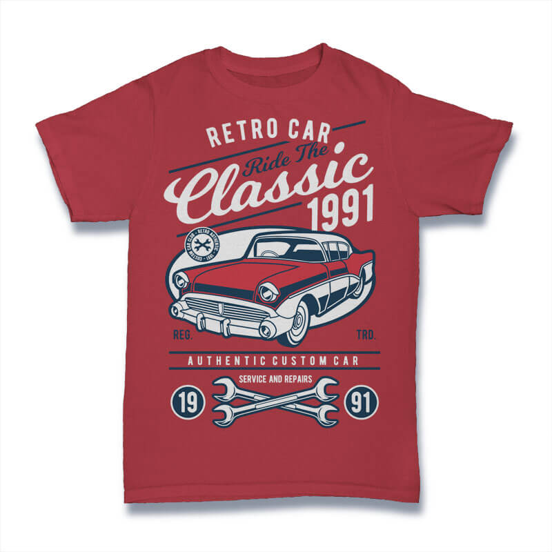 100 Retro T-shirt Designs pack1