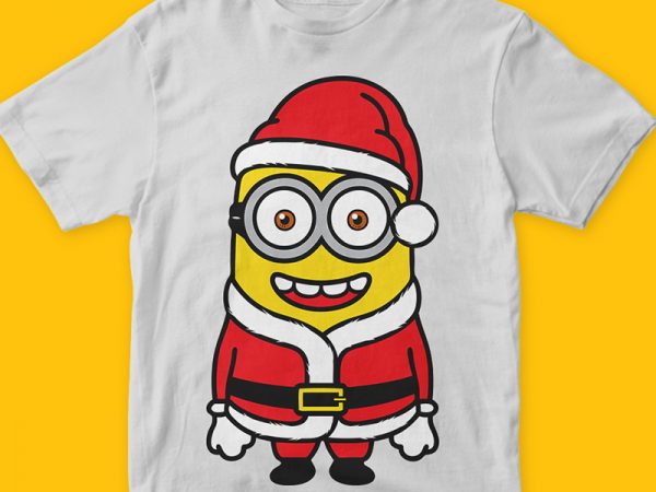 Santa minions 2 png vector t-shirt design