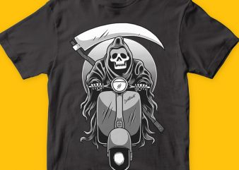 Scooter reaper buy t shirt design artwork