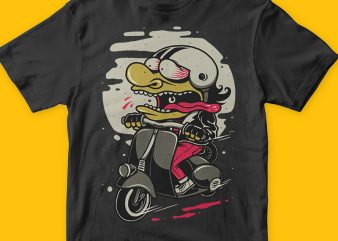 Scooterist t-shirt design png