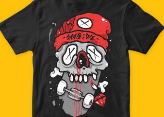 Skate or die 2 png t-shirt design