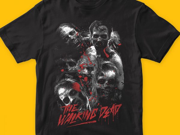 The walking dead t shirt design png