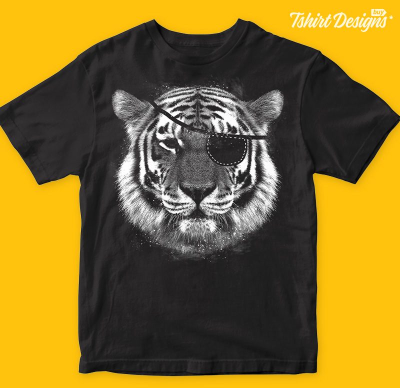 Tiger pirates tshirt design for sale