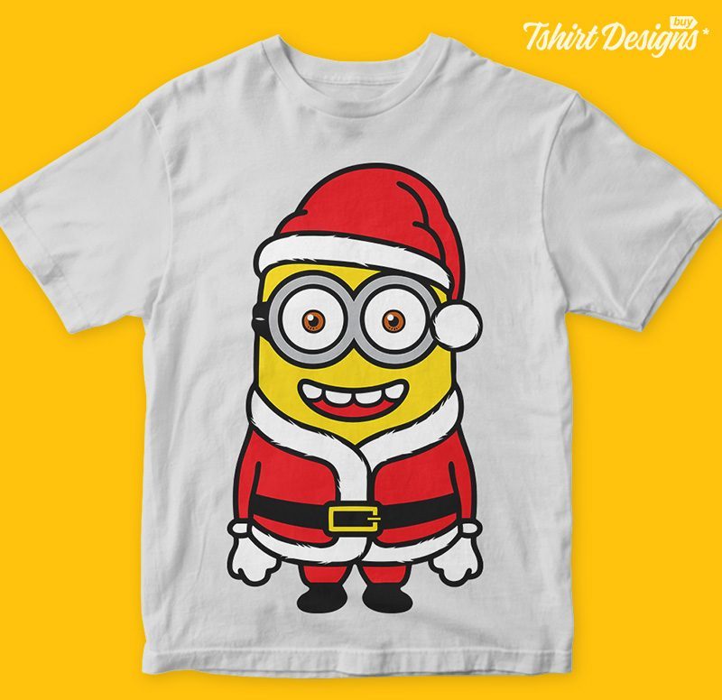 Santa Minions 2 png vector t-shirt design vector shirt designs