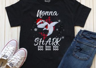 Nonna Shark doo doo Png T-shirt design Template