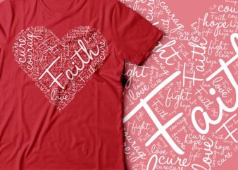 fight cancer heart design | cure cancer design | women tee