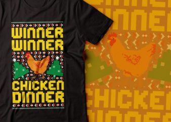 winner winner chicken dinner t-shirt design | pubg game tshirt | PUBG