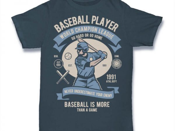 Baseball player buy t shirt design