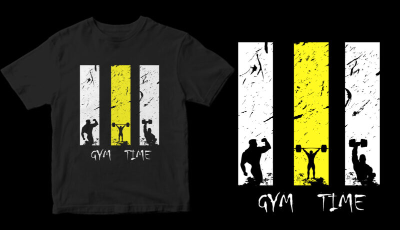 gym time commercial use t-shirt design