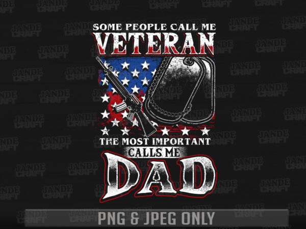 Veteran dad shirt – t-shirt design for sale