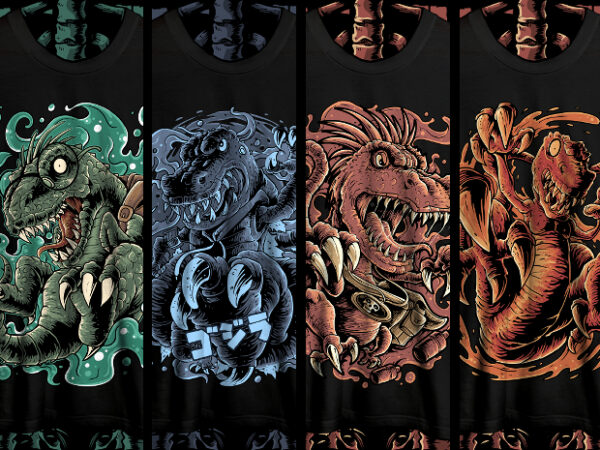 Dinosaur tshirt designs bundle