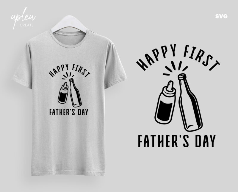 Happy First Fathers Day SVG,Fathers Day Tshirt SVG,Happy Fathers Day SVG,Digital File,Fathers Day Gift From Wife Svg file,